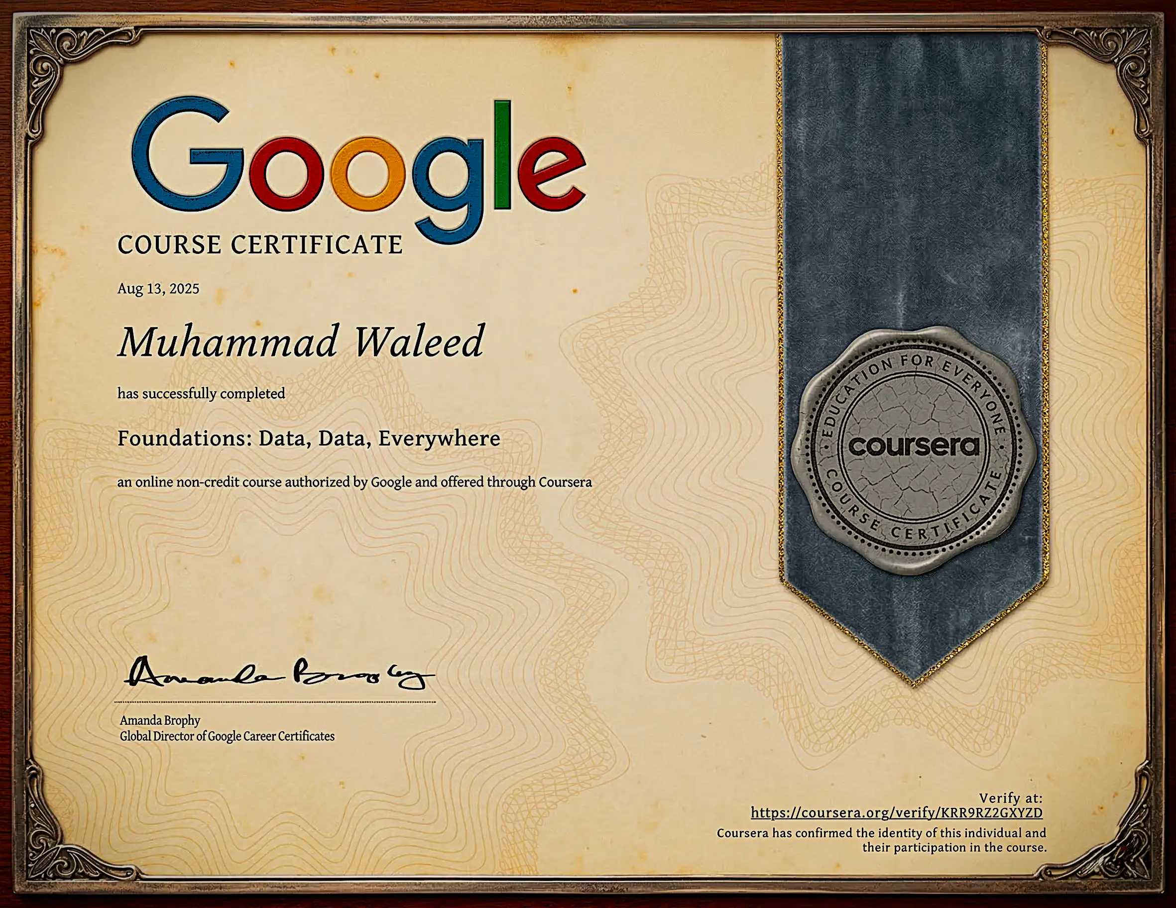 Machine Learning Certificate